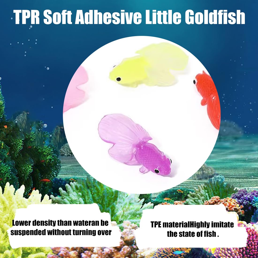 WeddHuis 21 Pesci di Plastica Piccoli Pesci Finti Tropicali Pesce Tropicale Figura in Movimentopesci Galleggianti Può Essere Sospeso non Girato Per la Decorazione di Acquari