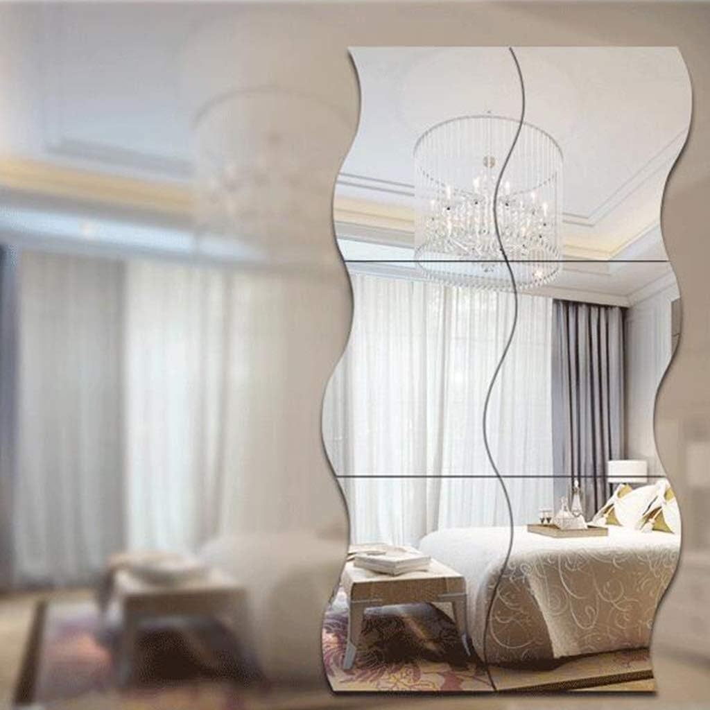 Full Length Mirror- S-Type Mirror Set of 3 - Small Square Mirror for Living Room Bedroom Dormitory 915