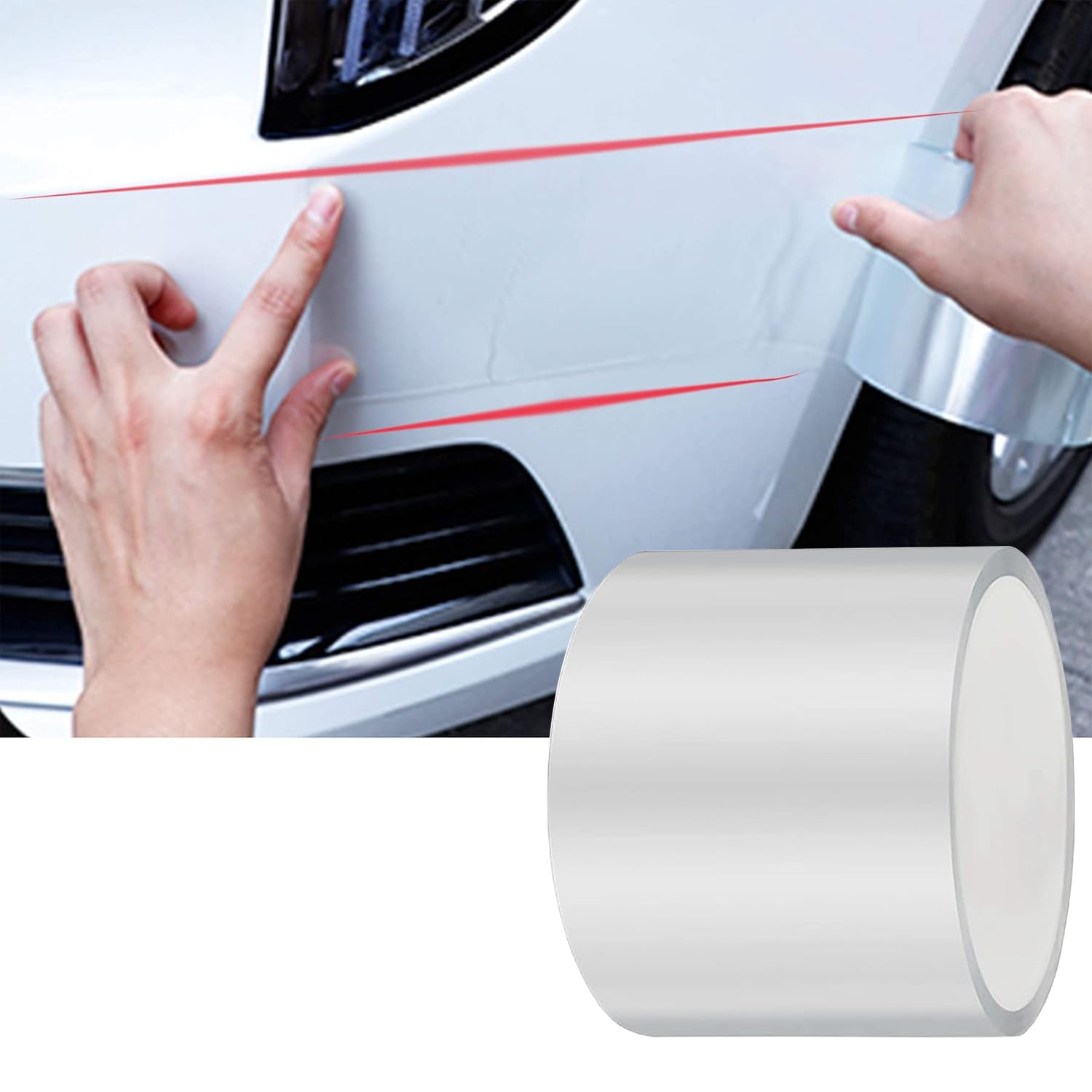 ToLanbbt Car Door Edge Guard Invisible Automotive Door Sill Guard Protectors Anti-Scratch Adhesive Tape Waterproof Strips for Car Door Edge Protection