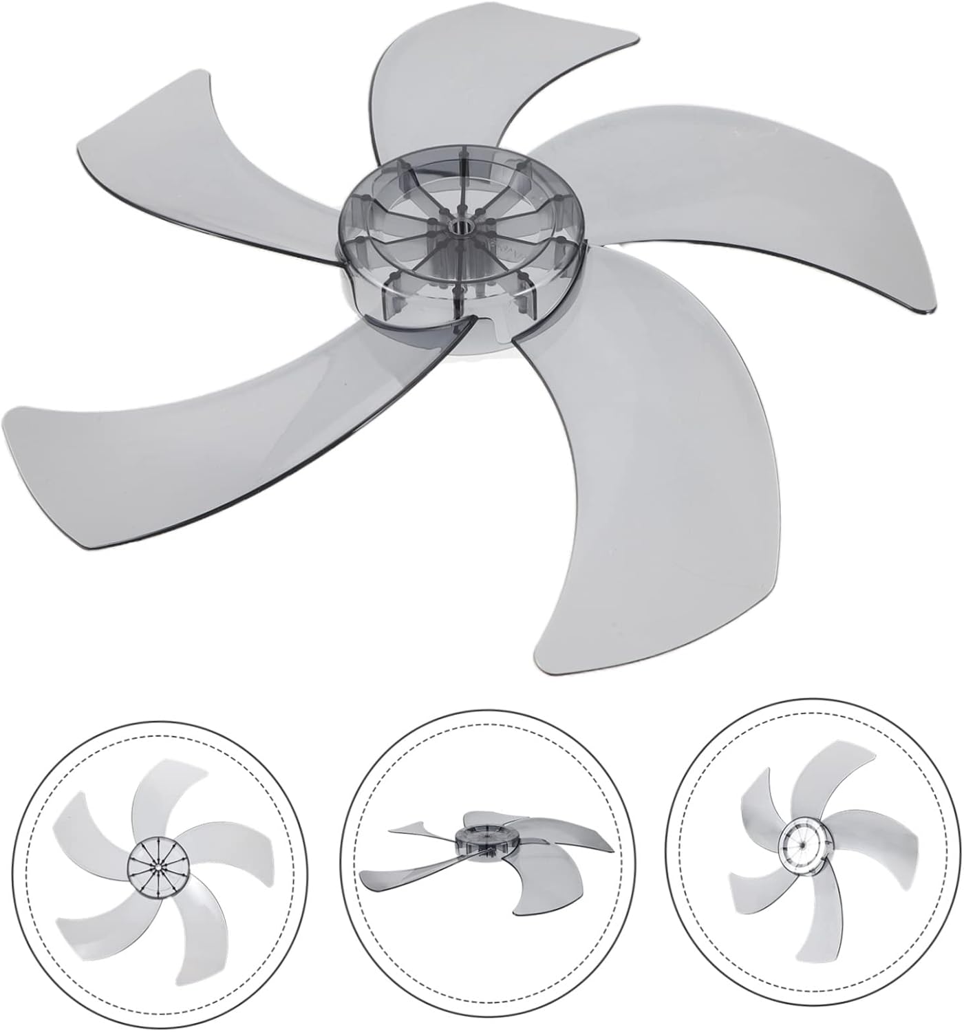 2pcs Plastic Fan Blade Replacement for Standing Pedestal Fan Easy to Install Lightweight and Smooth Edges for Handling Leaves Design for Optimal Airflow