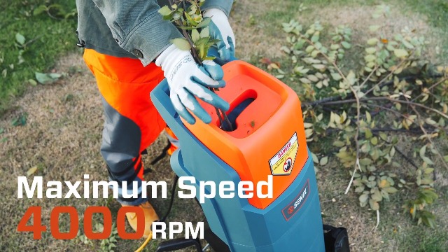 Amazon.com : SENIX 15 Amp Electric Wood Chipper, Shredder, Corded