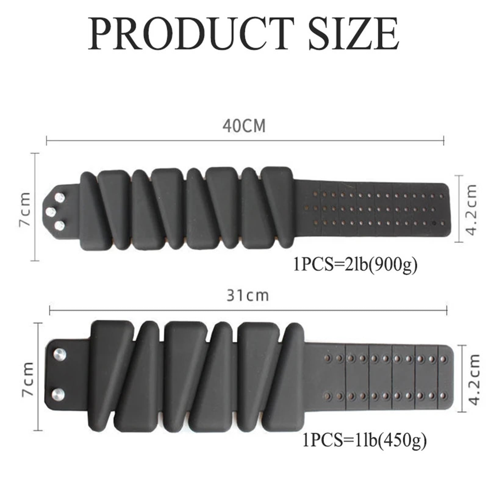 Gewichtsmanschetten 4lb Silikon-Gewichtslager-Armband, verstellbar, Stärkung, Training, Knöchelgürtel, Yoga, Schwimmen, Joggen, Fitnessstudio, Fitness-Armband, 2lb