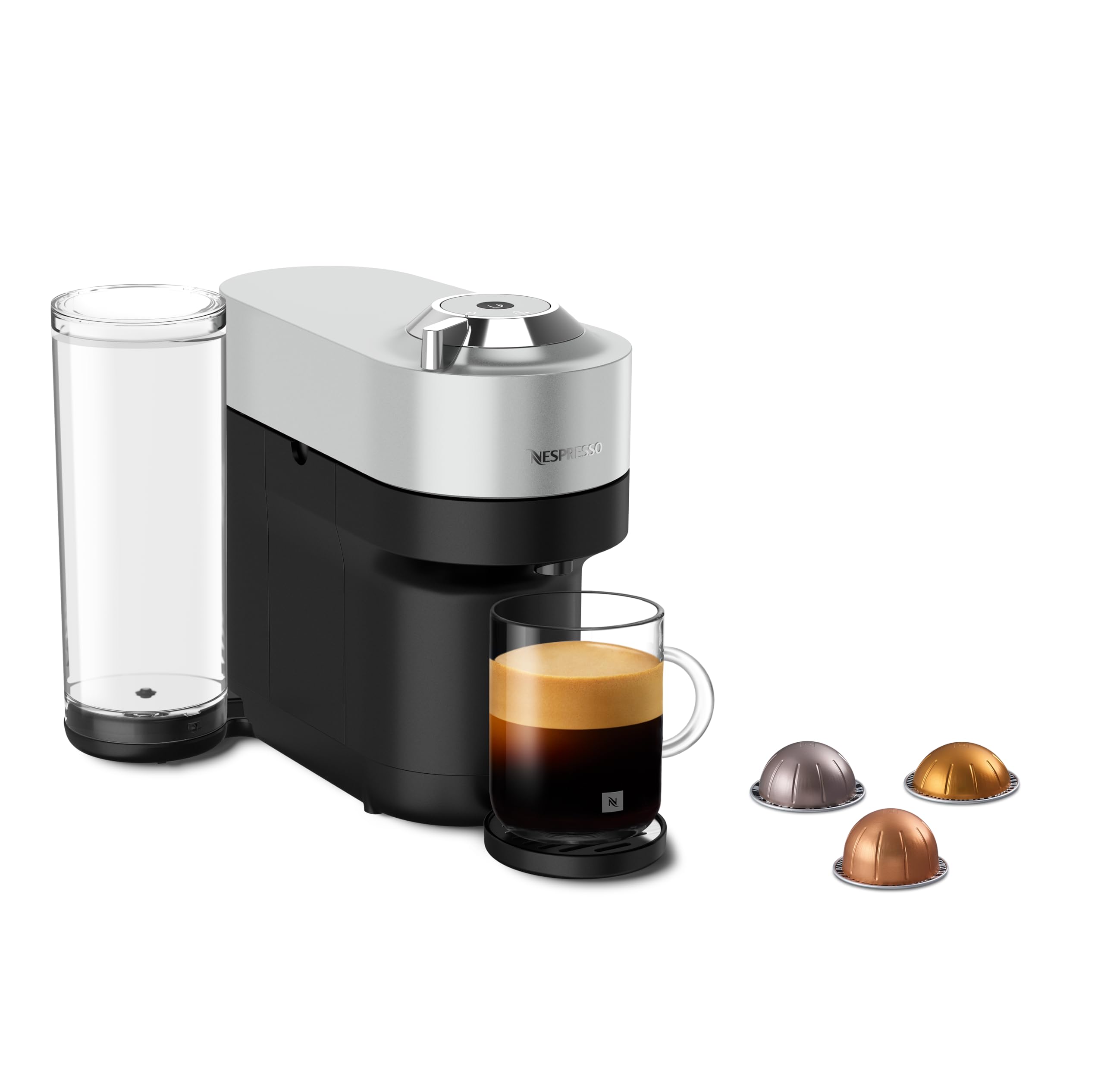 NESPRESSO Vertuo Pop+ Kaffeekapselmaschine Silber