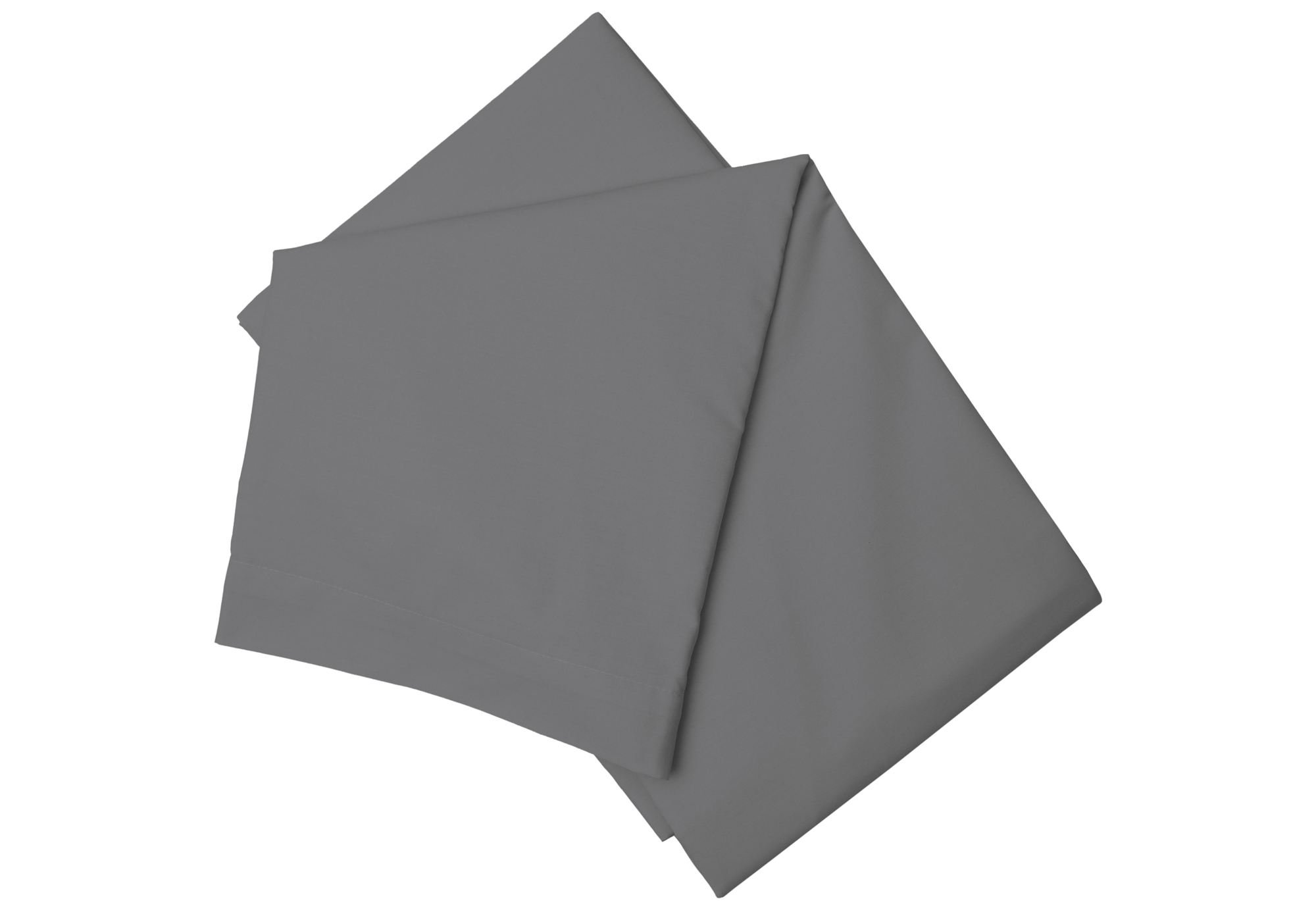 Belledorm Grey Flat Sheet - 200 Thread Count - Grey - Double Size