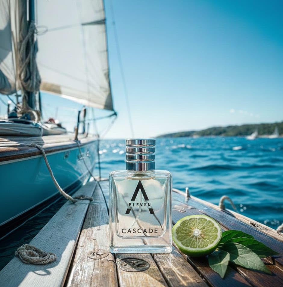 Image of A ELEVEN Marine Bergamot Ginger Unisex Perfume Spray Aromatic Fresh Fragrance Rosemary Sage Geranium Notes Olibanum Patchouli Long Lasting Scent 50ml