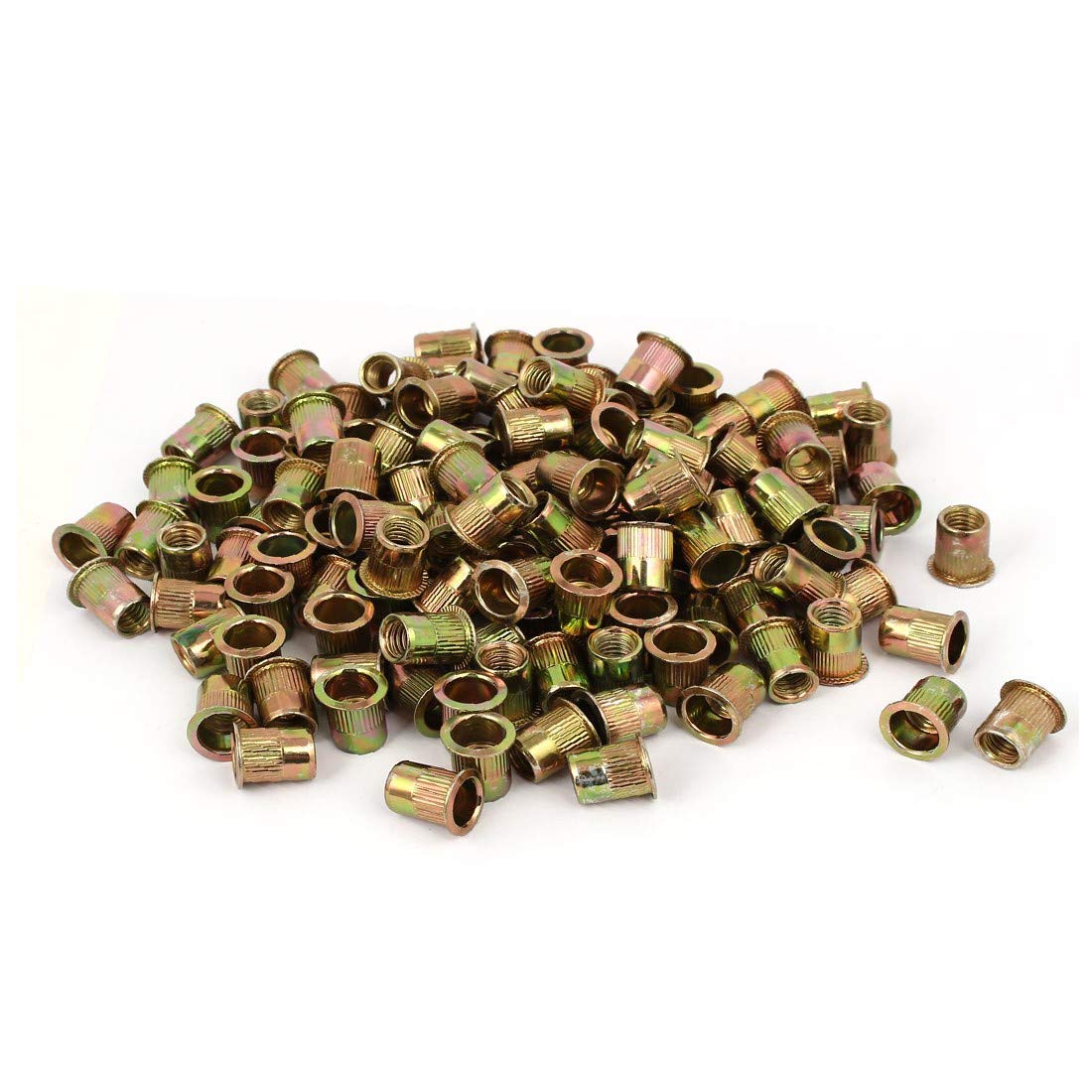 New Lon0167 3/8" x Featured 13.5mm x 17mm reliable efficacy Knurled Body Open Ended Umbrella Head Rivet Nuts 200 Pcs(id:395 5d 92 480)