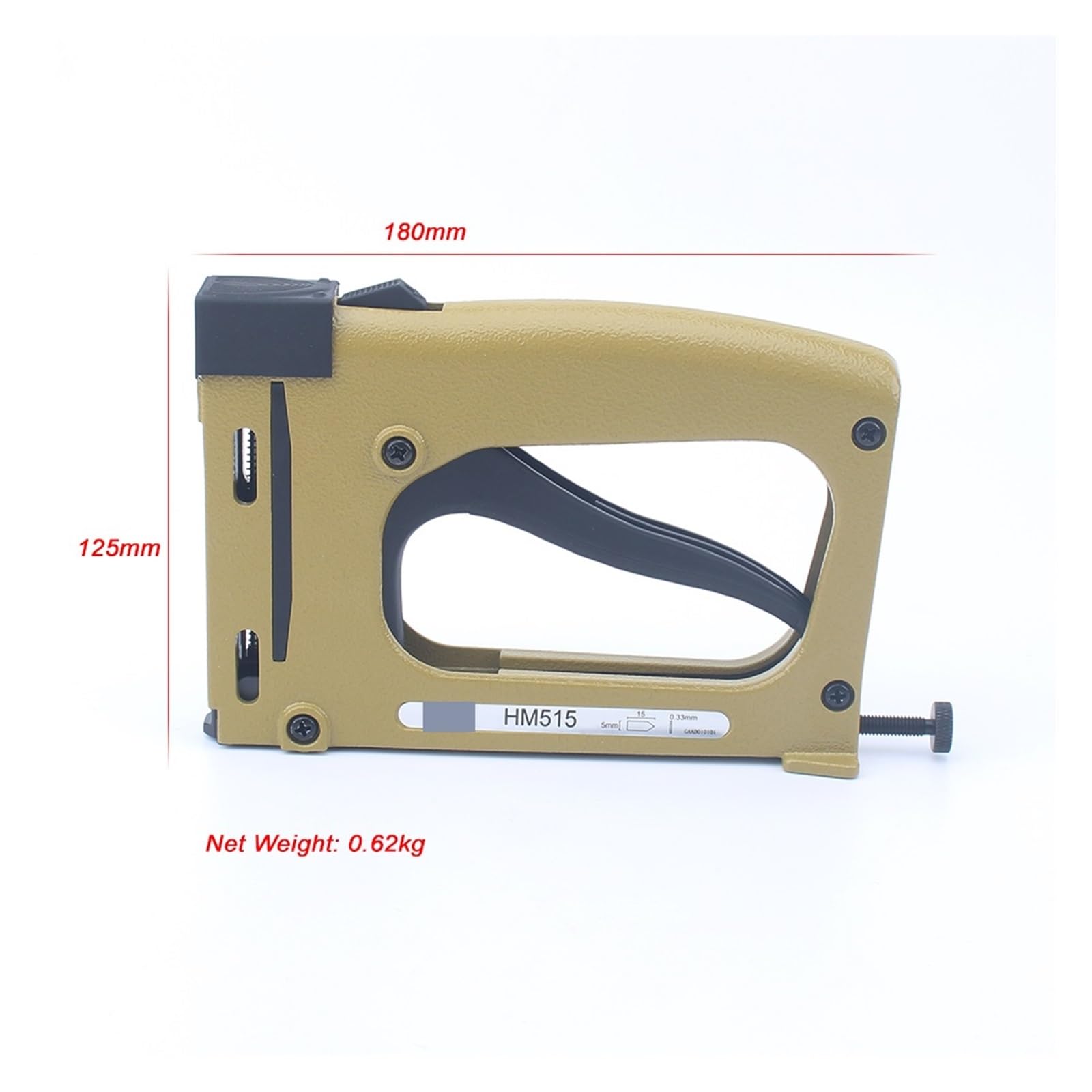 Grapadora, Clavadora de armazón HM515 con 1000 Uds. Clavos Manual Flex Point Tacker enmarcar Pin Grapadora(Tool with 4000 Nails)