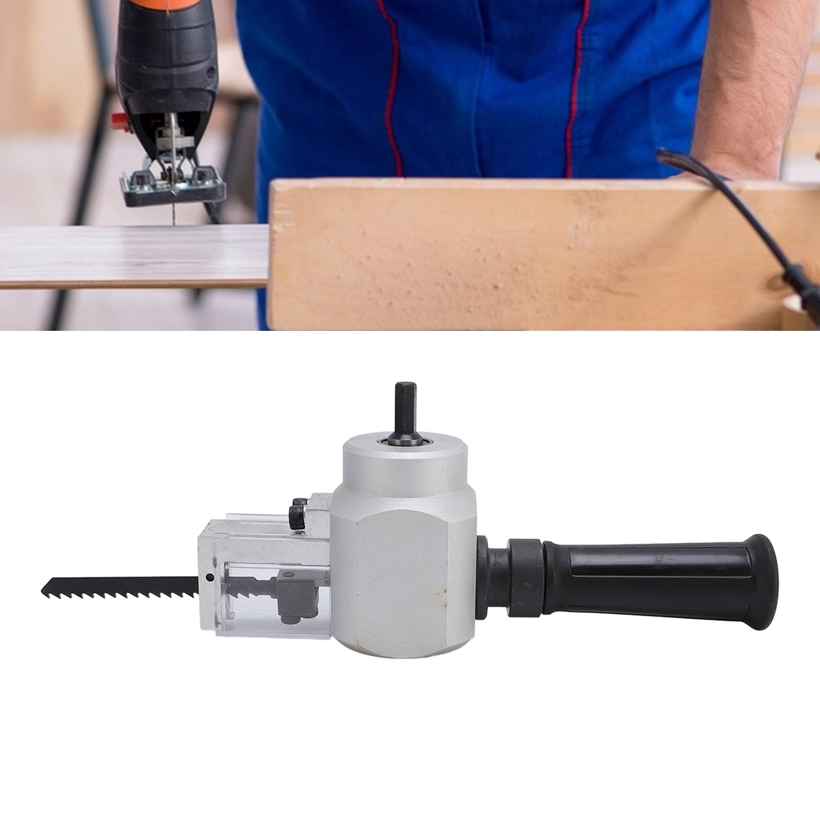 Fafeicy Utensile per Trapano con Taglierina Roditrice per Fogli, Accessorio per Taglierina per Legno e Metallo a Doppio Scopo per Lavori di Ristrutturazione Domestica Fai-da-te e