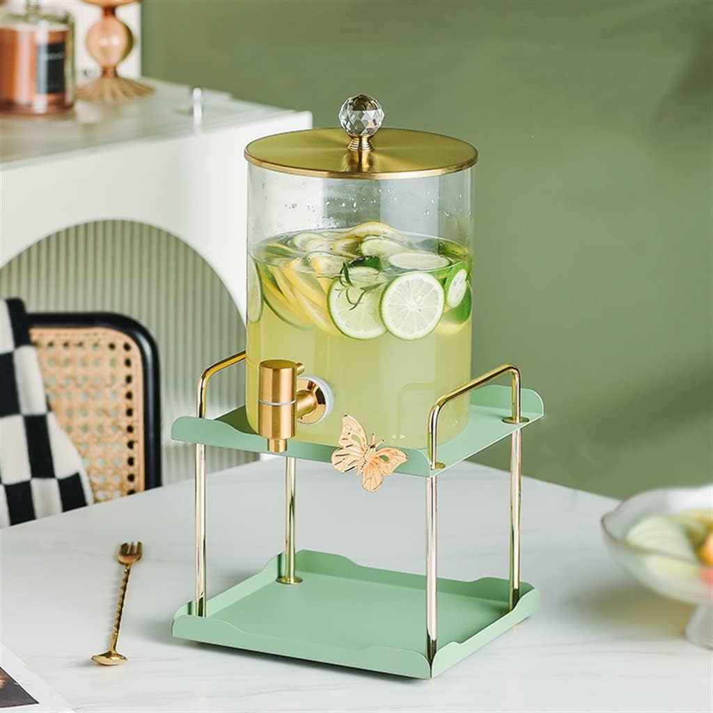 Cold Kettle with Faucet Large-Capacity Beverage Barrel Glass High Temperature Household Juice Barrel (Color : A, Size A