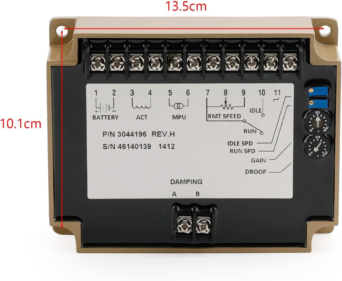 151068202 Electronic Speed Controller Governor Fit for Cummins 12-24V EFC 3044196