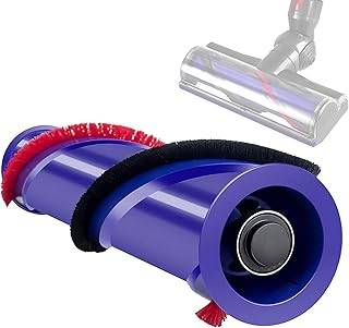 Roller Brush Roll Bar Accessories Set for Dyson V6 Cordless Vacuum Cleaner Spare Parts, Compared to Part 966821-01, 966084-01, (4 Prong Brush Roller Bar)