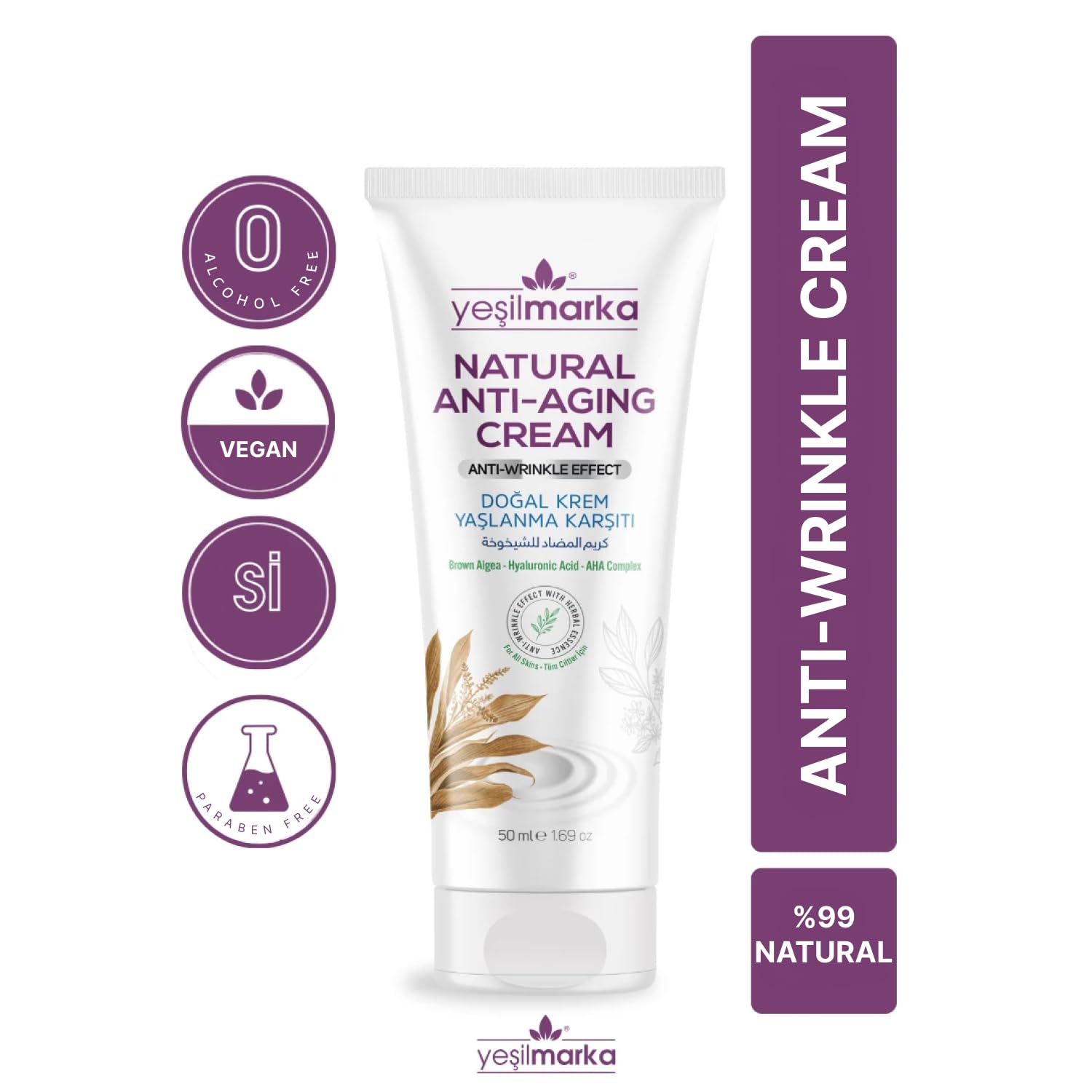 Yeşilmarka Natural Anti Aging Cream Krem