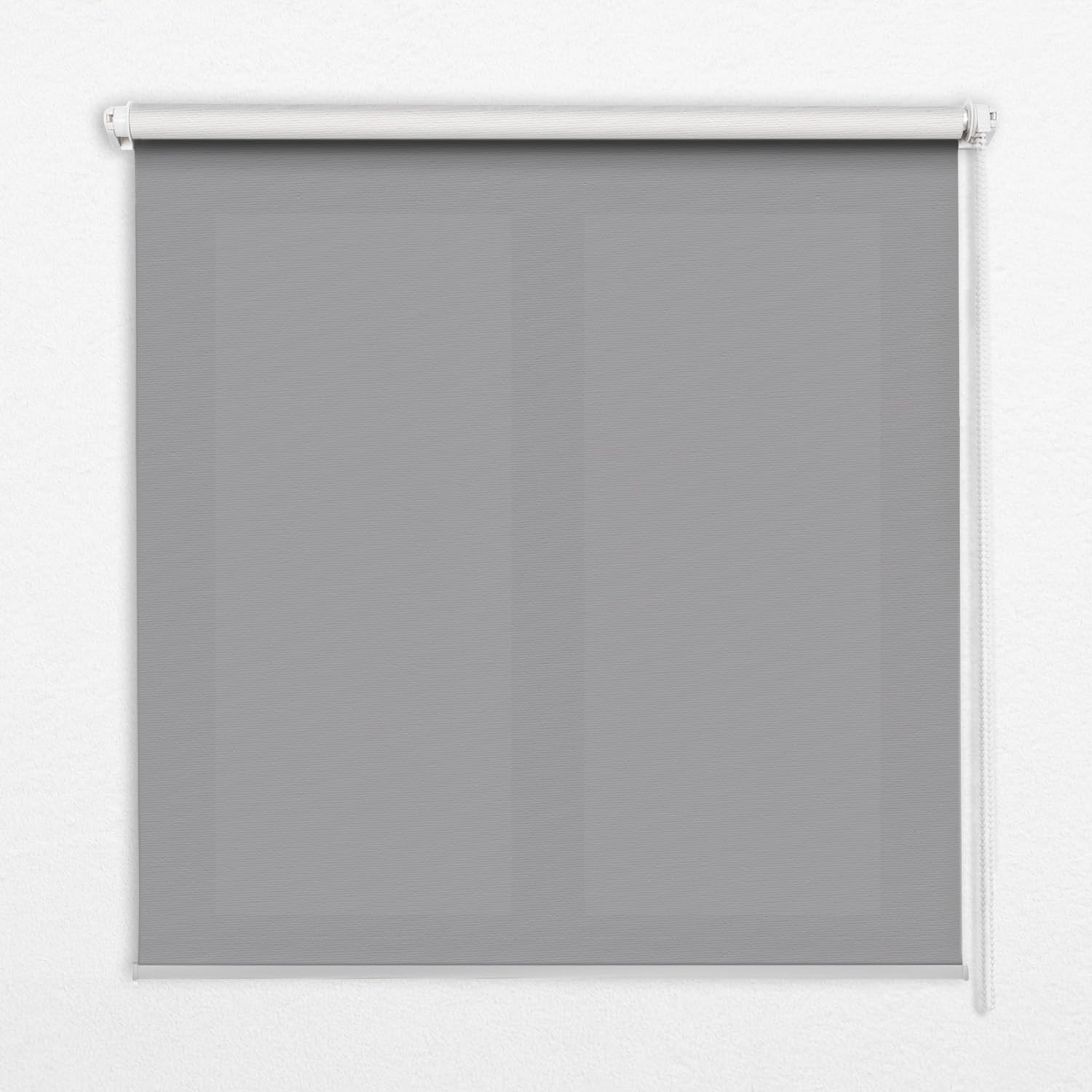 Store enrouleur Tulup sans perçage 50x50cm gris pour cuisine et bureau lumineux