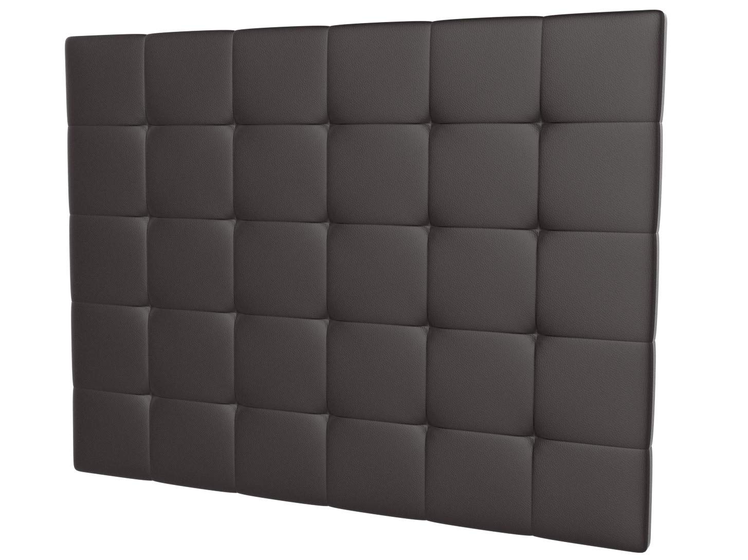 LA WEB DEL COLCHON - Cabecero tapizado Celio para Cama de 150 (160 x 120 cms) Chocolate Polipiel