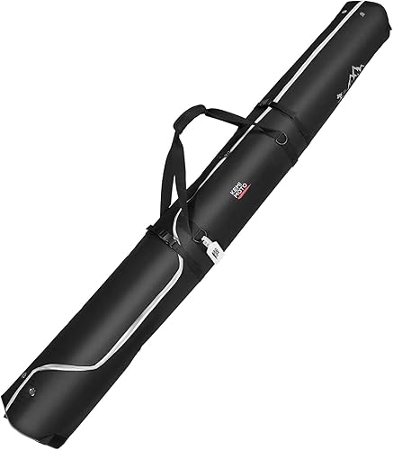 Miniatura 9 de KEMIMOTO Ski Bag, 360° Fully Padded Ski Bag, Fit Skis Up to 78.74 inches (200cm), Water-resistant and Durable Perfect for Road Trips and Air Travel