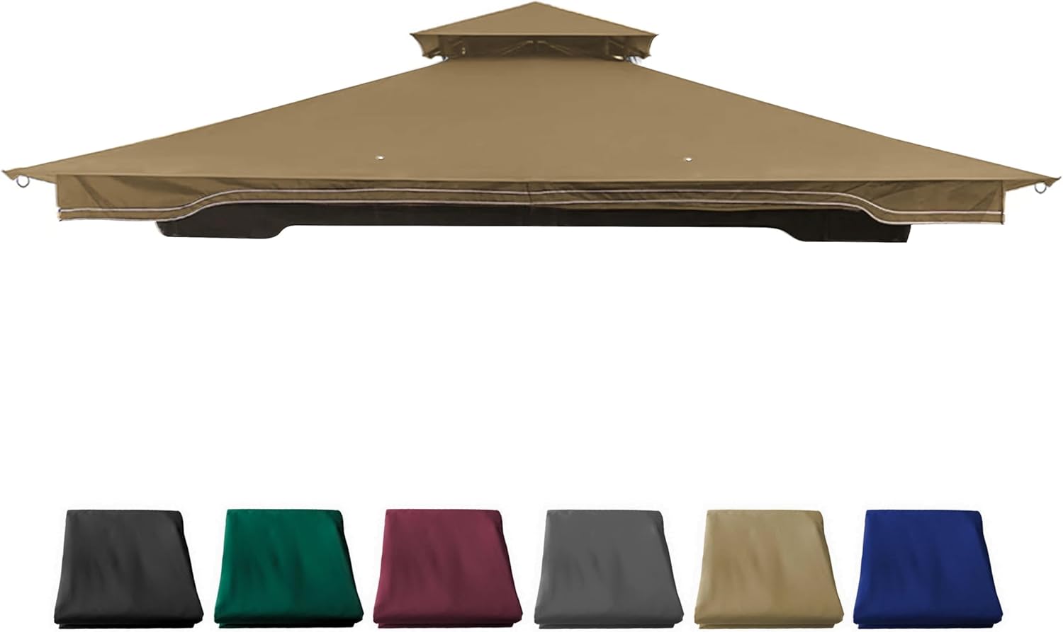 Replacement Gazebo Canopy for 10 x 12 Regency II Patio Gazebo,(Beige)