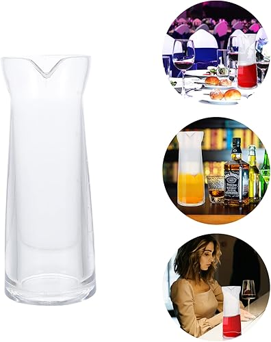 Miniatura 5 de FOMIYES Aireador de vino decantadores de tamaño personal, decantador de vino individual para servir vino de plástico transparente, decantador de