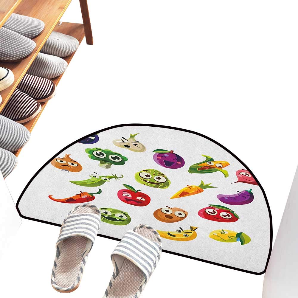 Buy Axbkl Entrance Door mat Emoji Fruits and Vegetables Carrot Banana