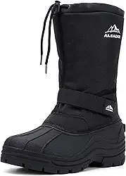 Botas de neve masculinas isoladas impermeáveis para inverno
