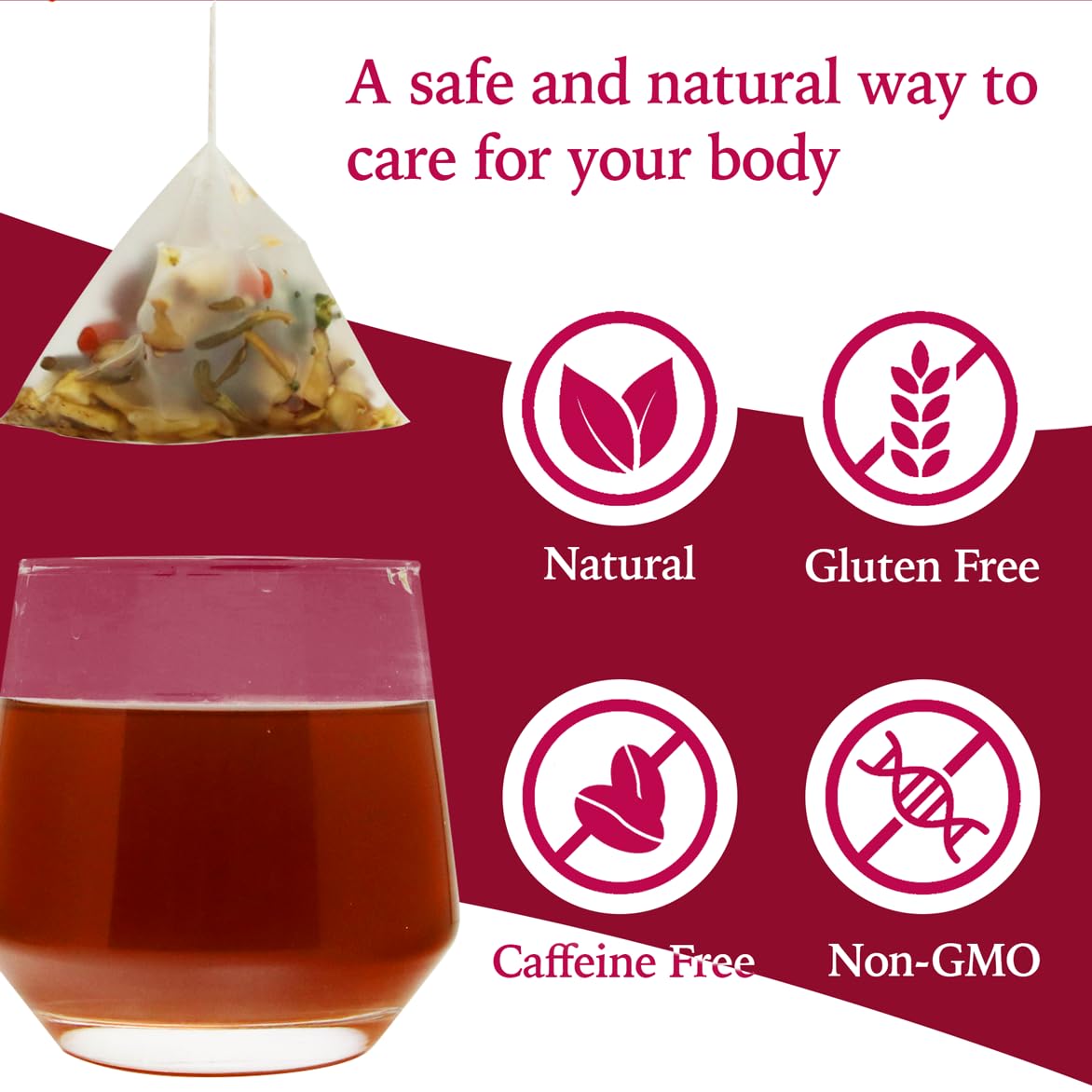 LEAFROOT Herbal Fibroid Tea for Women Shrink & Ovarian Cysts, Natural Plants Help Remedy and Restore Hormone Balance, Cleanse & Warm Uterus, Womb Detox Fertility Tea to Get Pregnant Fast - Image 3