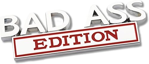 Huaione Emblemas de mal culo, calcomanía 3D para parachoques de auto, accesorios de decoración exterior de automóvil, apto para todos los