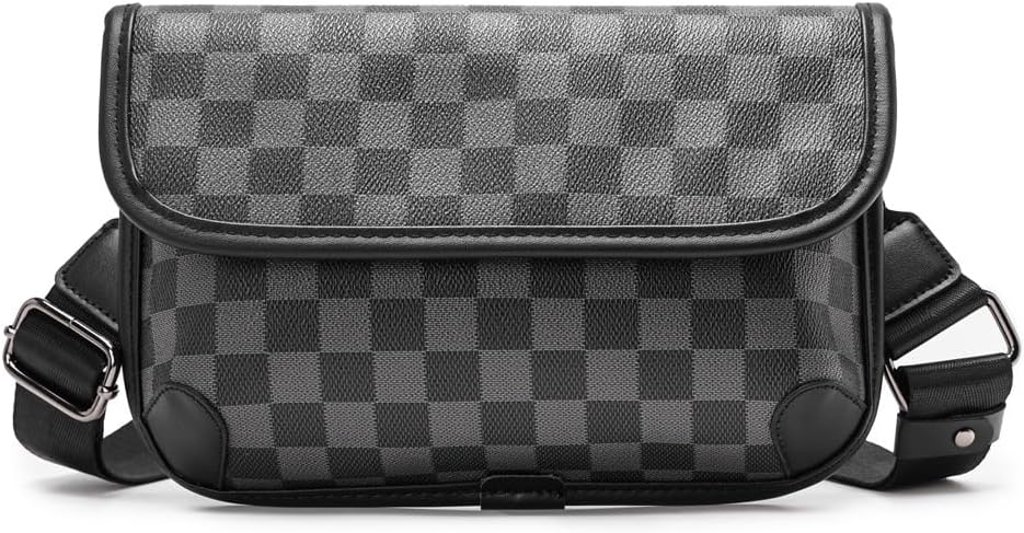 Men's Leather Chest Bag, Fashionable and Trendy Shoulder Bag, Crossbody Bag, Sling Bag, Bike Backpack.