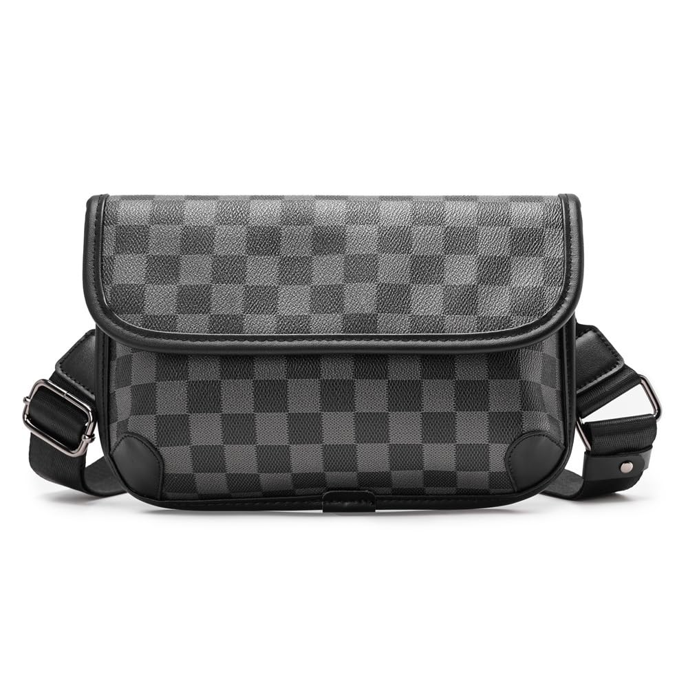 Men's Leather Chest Bag, Fashionable and Trendy Shoulder Bag, Crossbody Bag, Sling Bag, Bike Backpack.