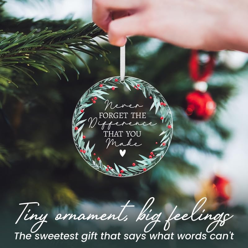 Miniatura 5 de Regalos para compañeros de trabajo para mujeres, adornos de Navidad, agradecimiento, jubilación, regalos de inspiración para ella, graduación