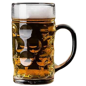 Amazon.co.jp: ビールジョッキ クラシックなガラス製ビール