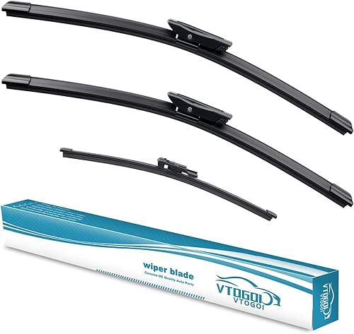 Juego de 3 limpiaparabrisas de repuesto de equipo original de fábrica de 19 pulgadas, 18 pulgadas, 12 pulgadas (juego de 3)