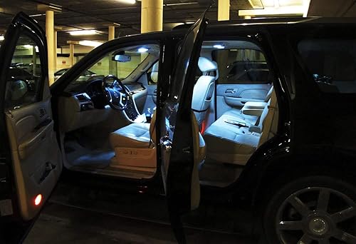 Miniatura 7 de iJDMTOY (4) Focos de repuesto LED blanco de xenón 12-SMD 578 579 572 211-2 212-2 214-2 para interior de automóvil, guantera, cúpula y cajuela