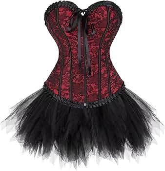 Amazon.com: Jutrisujo Corsets Dresses Bustier Overbust Women