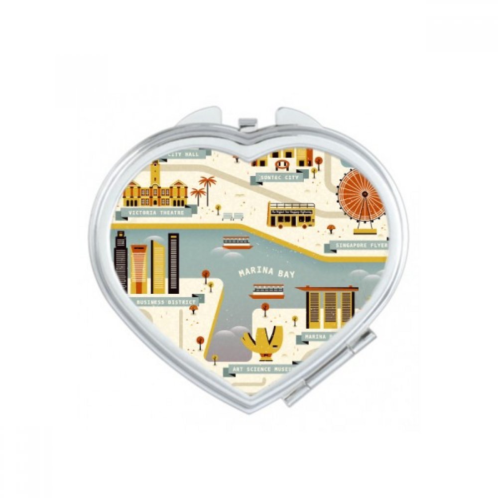 Miroir compact double face Singapour pour un maquillage précis