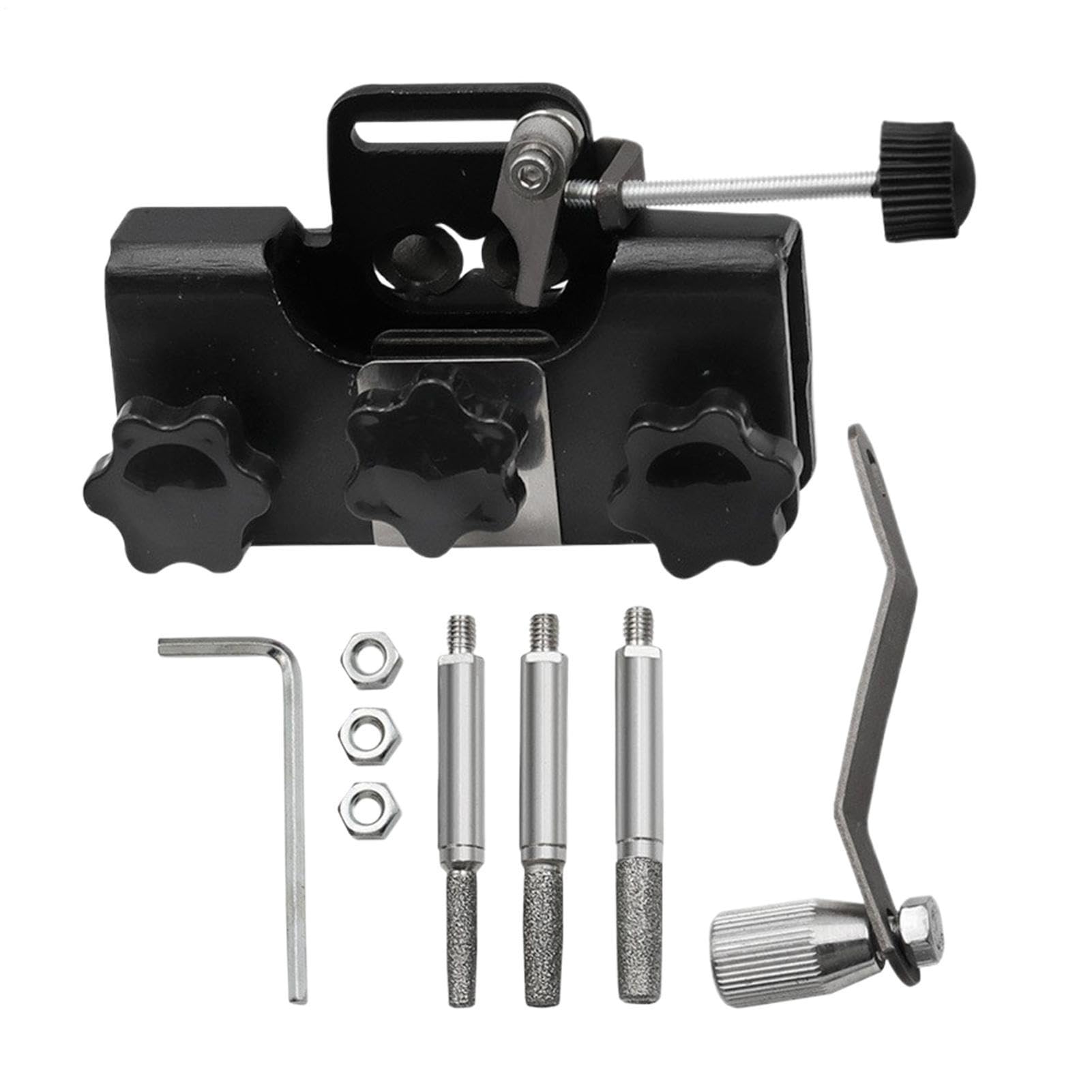 Afilador de cadena de motosierra manual con juego de guía para trabajos de carpintería