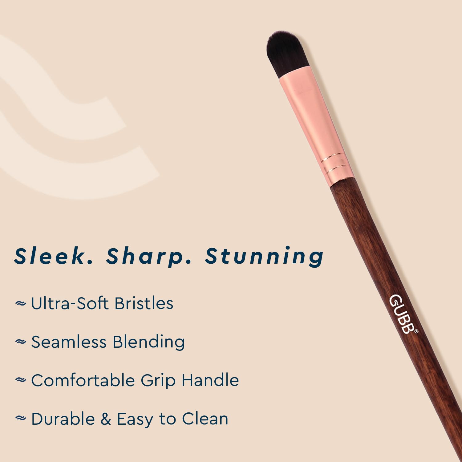 GUBB Eyeshadow Brush Professional Wooden Eye Makeup Brush 2