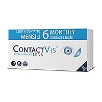 ContactVis Extra Comfort Lens, 6 Lenti A Contatto Mensili per la correzione della miopia