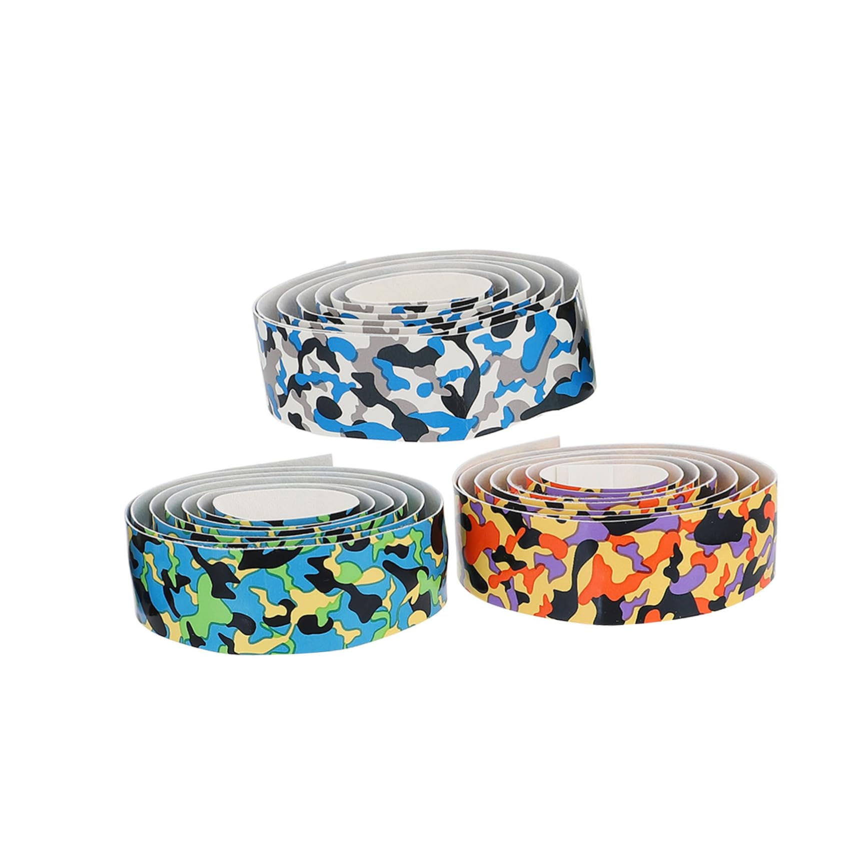 GOOHOCHY 6Pcs Drumstick Sweat Absorbent Grip Tapes Slip Design for Electronic Drums Badminton Tennis Rackets Moisture Removal Durable Easy to Replace Camouflage Colors