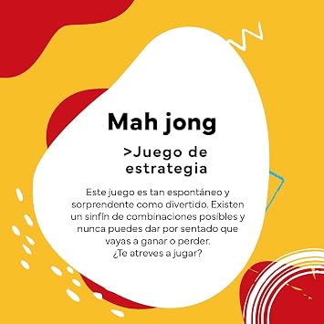Cayro Mah Jong - from 8 years - wooden model - board game for children and adults - box with sliding lid for storing chips - 2 to 8 players