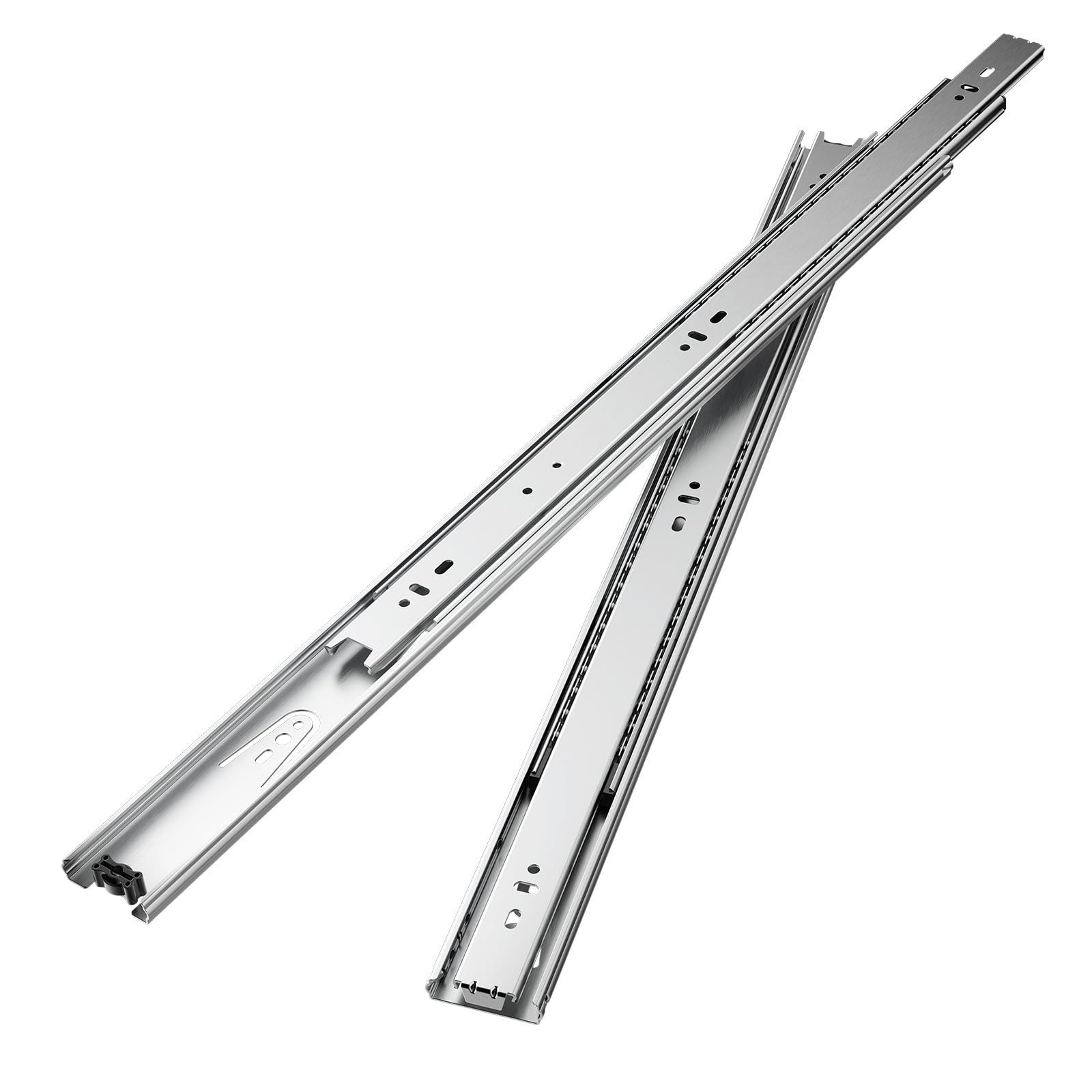 VEVOR Guide per Cassetti, 10 Paia di Guide per Mobili, con Cuscinetti a Sfera a Estensione Completa, Capacità di Carico di 45 kg per Montaggio Laterale per Impieghi Gravosi 600 mm