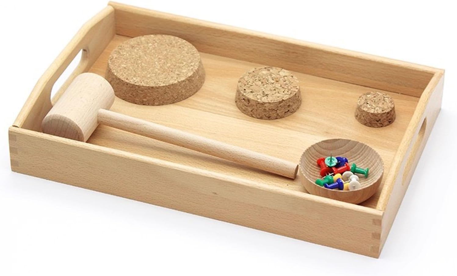 Montessori Hammer Hammering Nail Setting, Hand-Eye Coordination Training
