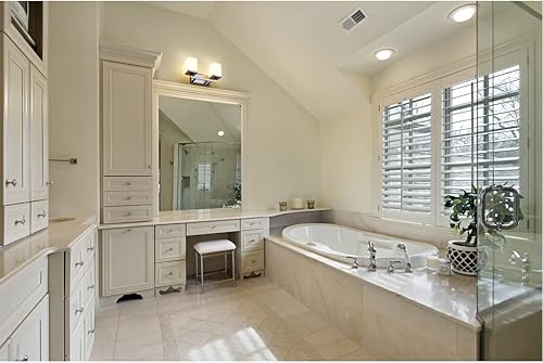 Miniatura 2 de Z-Lite 1901-2V Tidal Two Light Vanity Light, marco de metal, acabado cromado y sombra de ópalo mate de material de vidrio