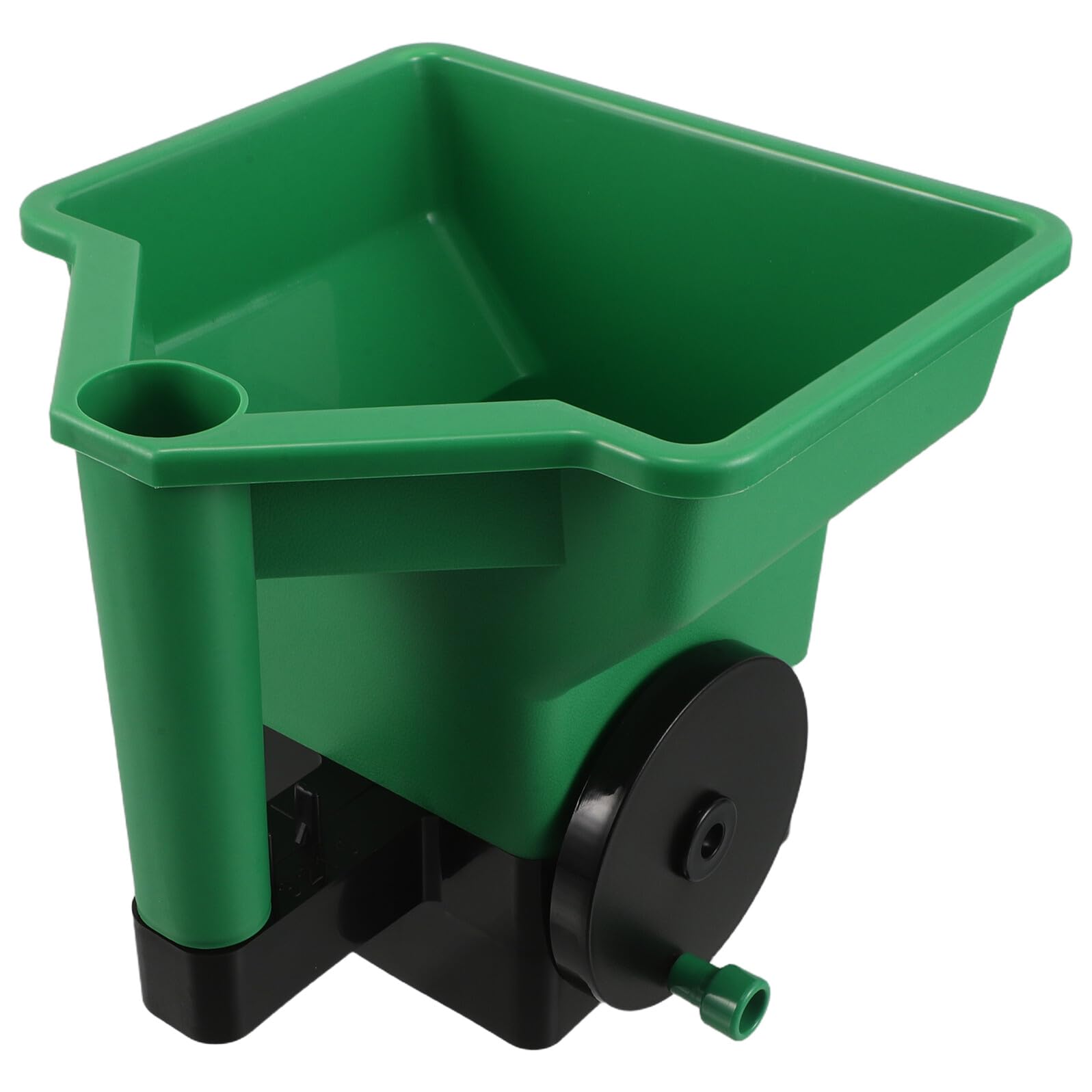 NUOBESTY Spandiconcime Manuale Portatile a Manovella, Spargisale per Prato Piccolo in Plastica Robusta Regolazione Larghezza e Densità, Seminatrice Pratica per Giardinaggio e Cura Orto