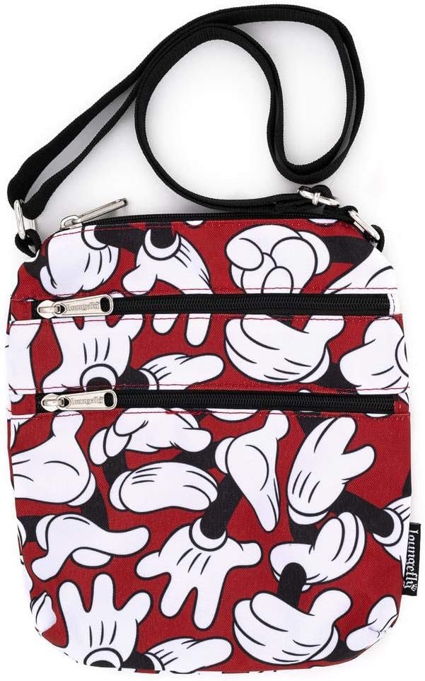 Loungefly x Disney Mickey Mouse Hands Allover Print Passport Bag