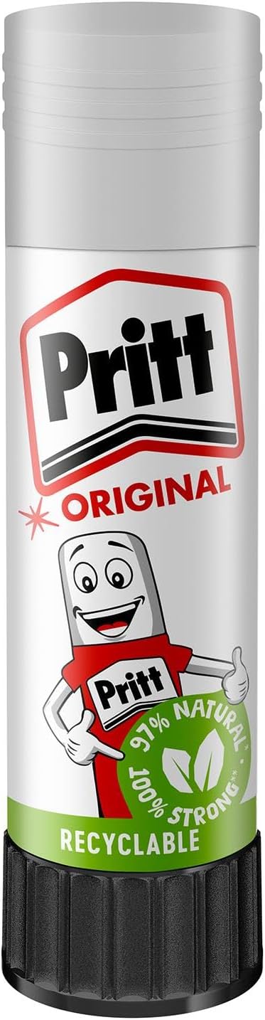 Pack Of 1 Original Pritt Stick Glue Large 43 gram Non Toxic Craft School Office Home