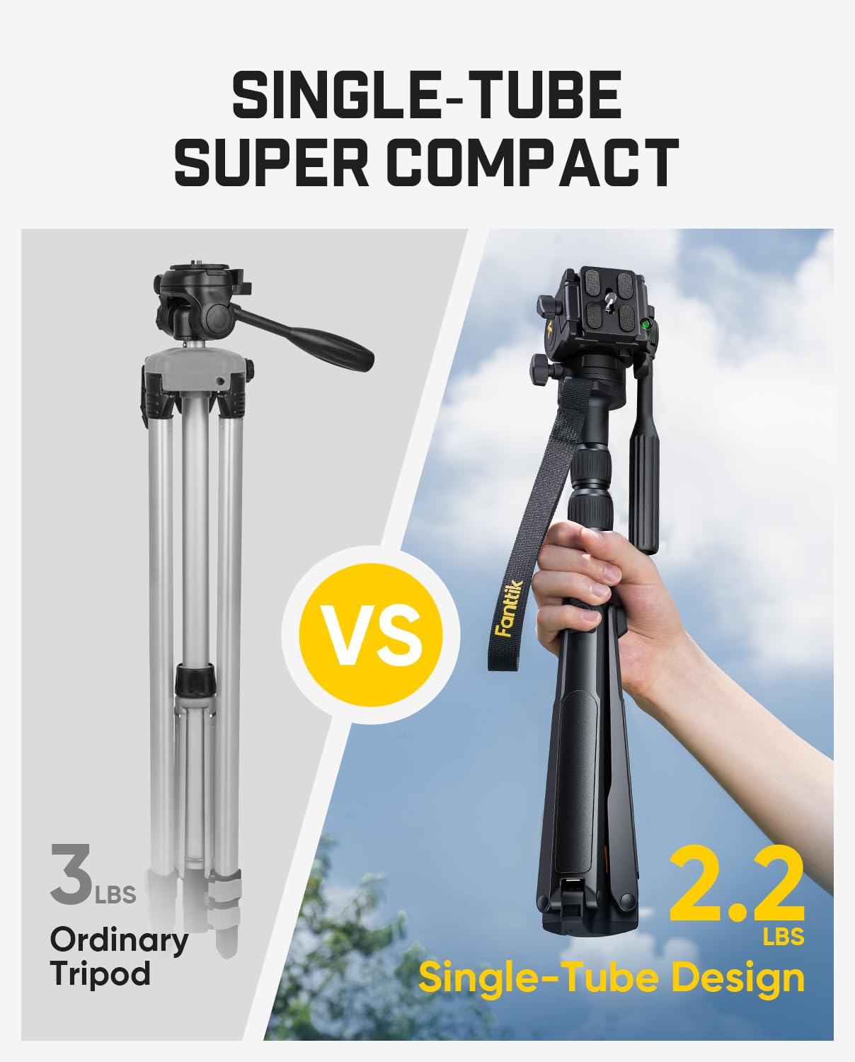 Fanttik DT10 Pro Tripod for Measurement Tools Flexible Head Lightweight | 2.2 Lbs Lightweight 360 Flexible Pan Head Quick Release Plate with 14-20 Thread Mount for Measurement Tools product thumbnail 4