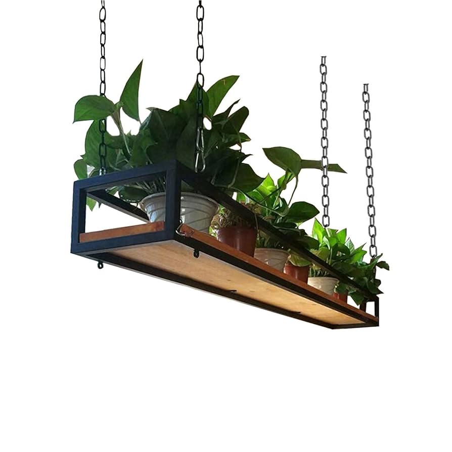 Amazon｜天井吊り下げ棚 植物 花 装飾用 フローティングシェルフ