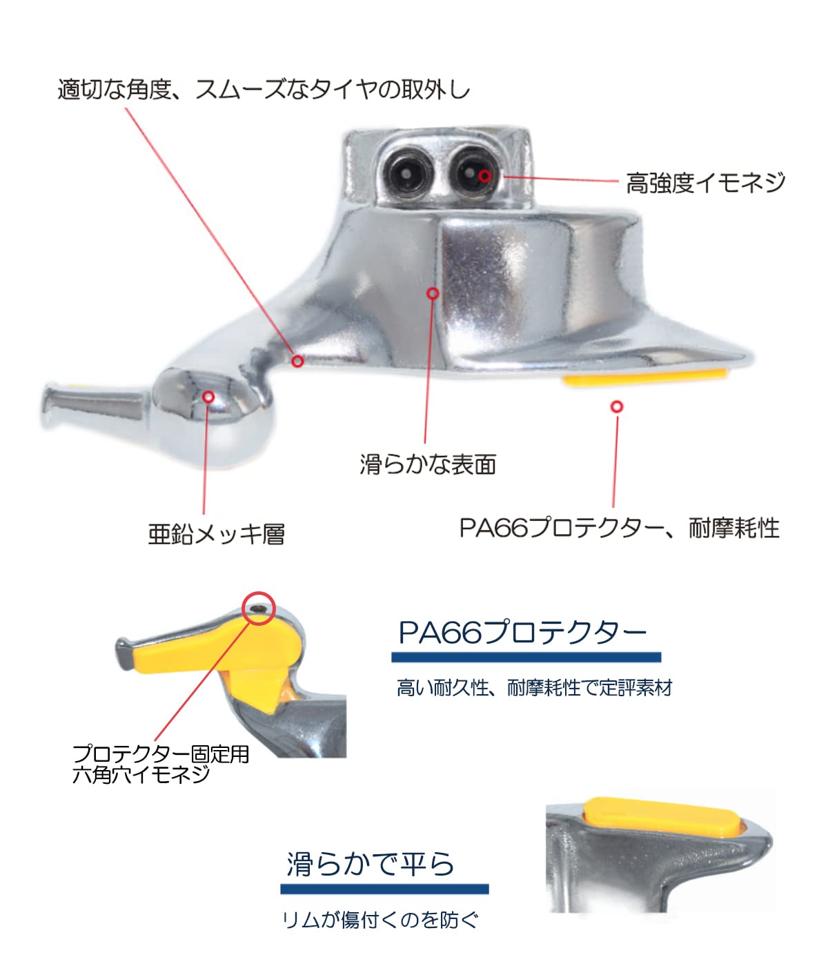Amazon | monodi 内径Φ28mm タイヤチェンジャー マウントヘッド 