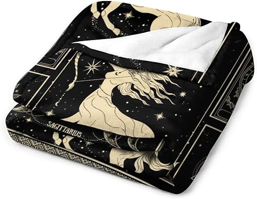 Miniatura 4 de Manta de constelación de Sagitario con signo de astrología, manta de microfibra ligera para cumpleaños, graduación para mamá, regalos para mujeres y