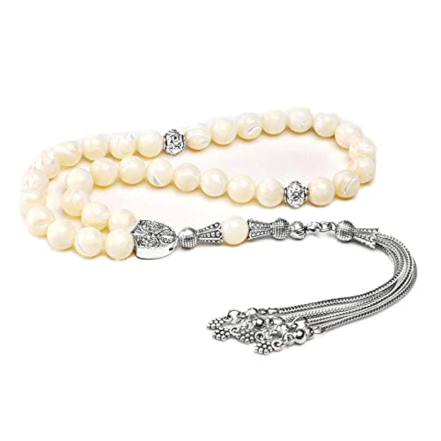 White Prayer Beads For Men