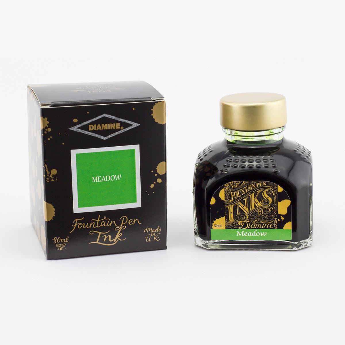 Diamine 80ml Meadow fountain pen ink bottle — image 1